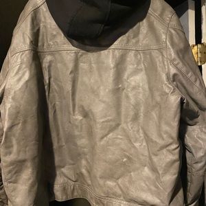 Mens Calvin Klein leather jacket xxl
